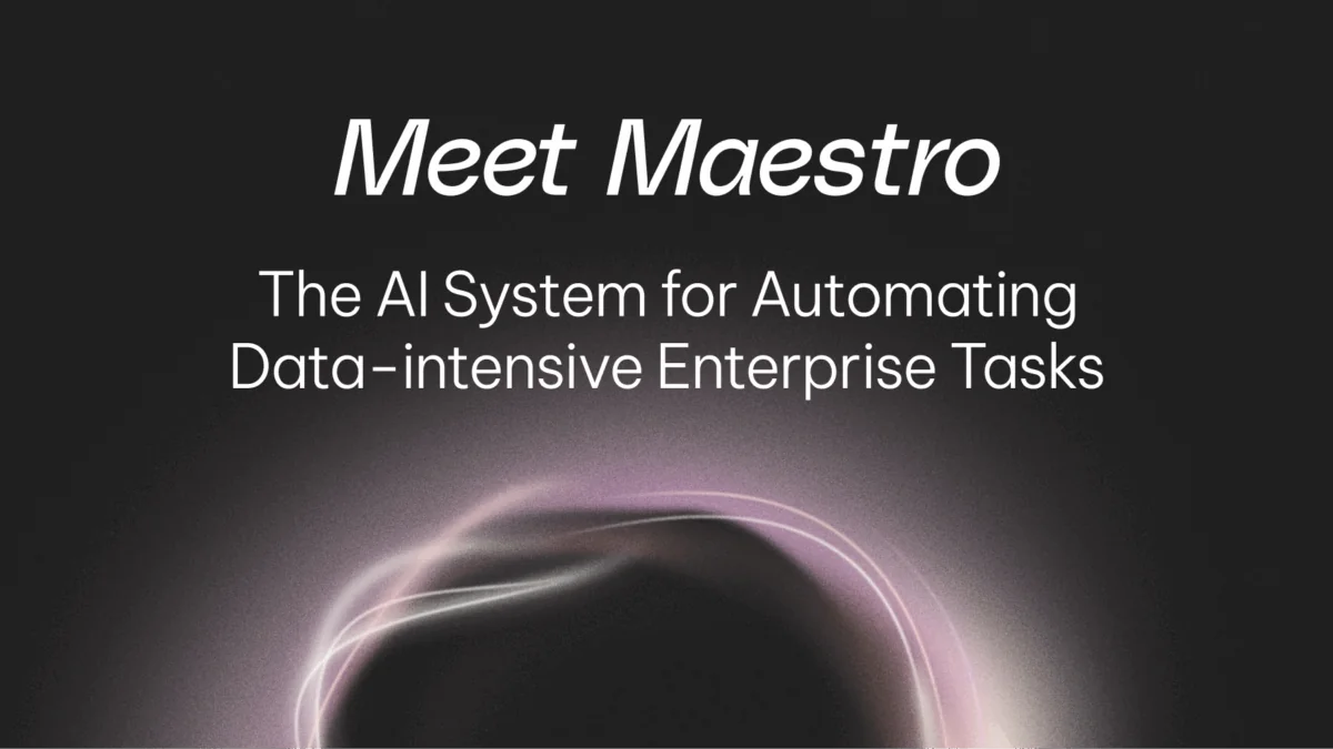 Meet Maestro: The AI System for Automating Data-Intensive Enterprise Tasks