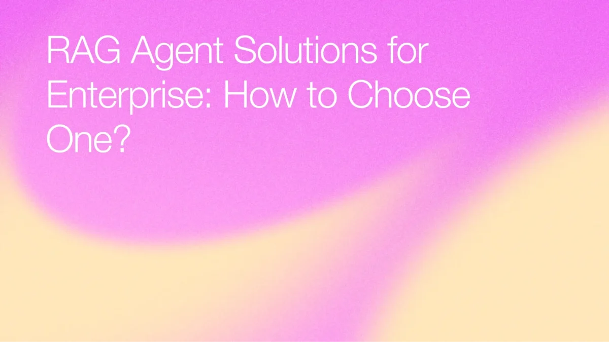 RAG Agent Solutions for Enterprises