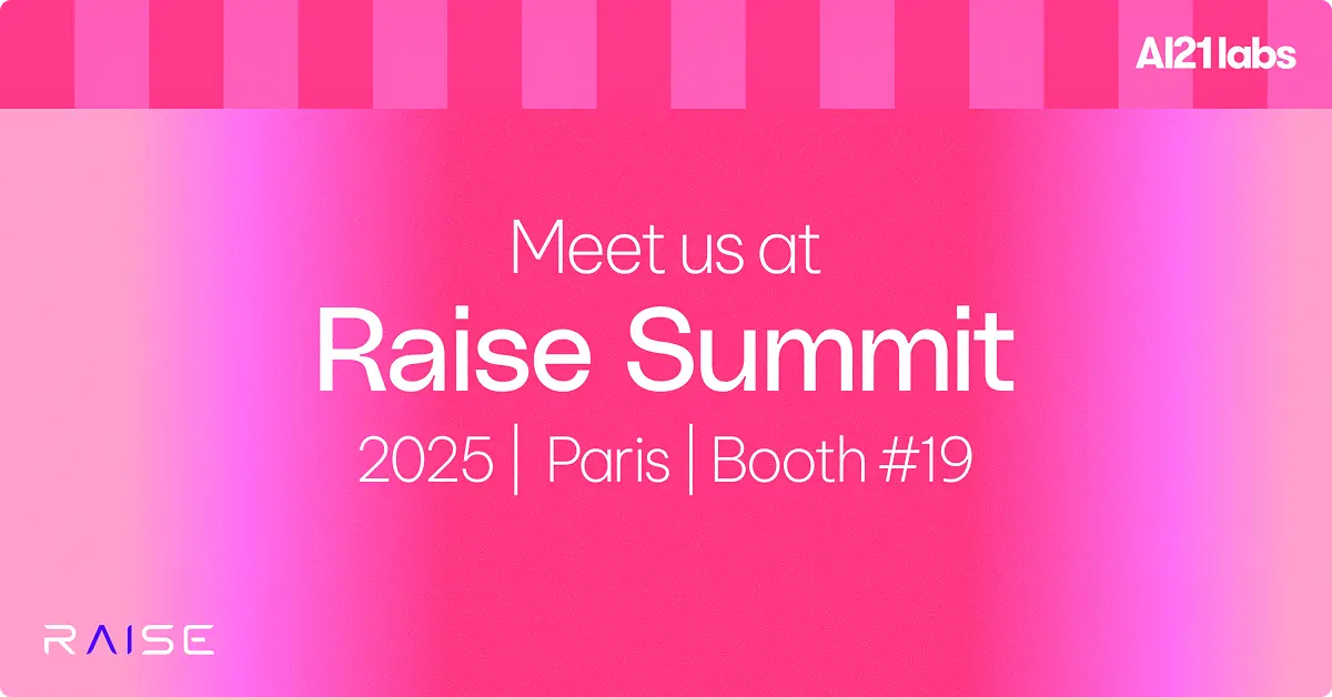AI21 at Raise Summit Paris