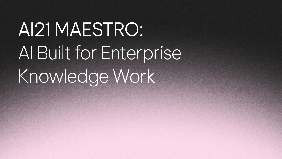 AI Built for Enterprise Knowledge Work