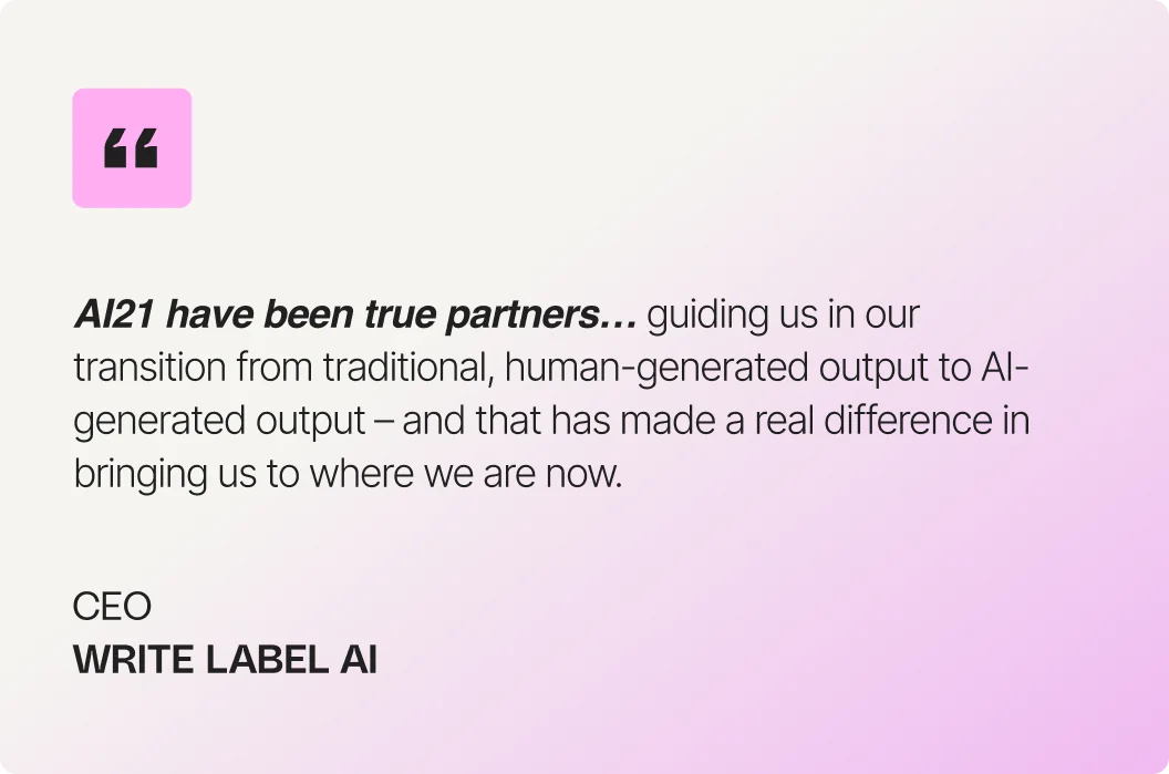 Custom AI Systems: testimonial